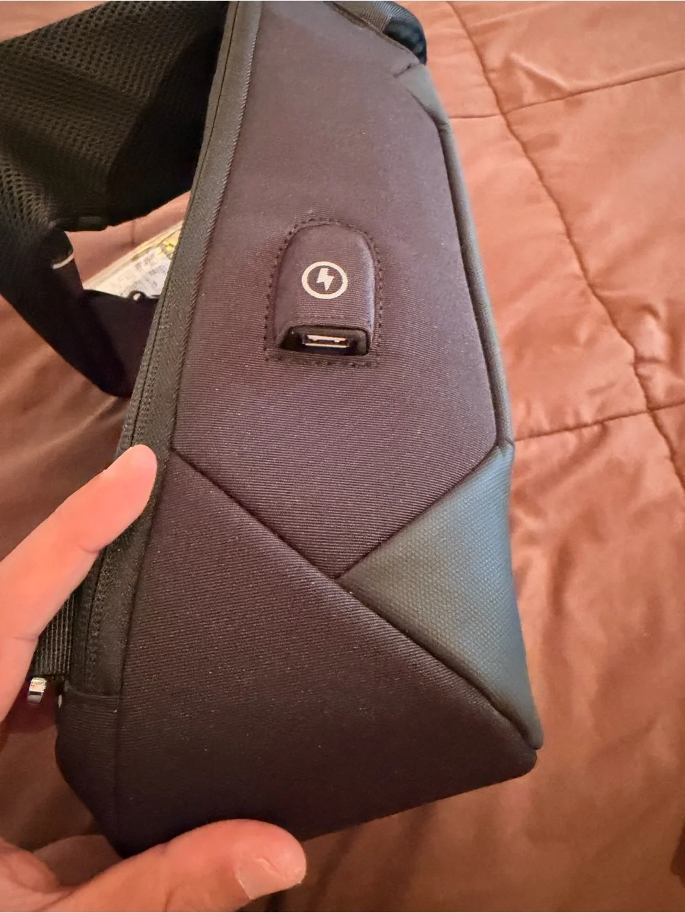 Black Men’s Anti-Theft Backpack